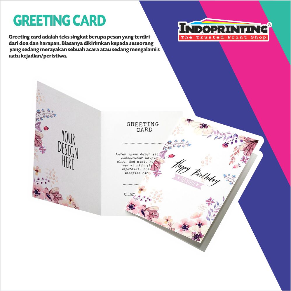 Greeting Card 2 sisi INDOPRINTING