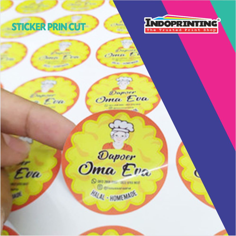 Sticker Print & Cutting Pola (Kiss Cut) INDOPRINTING