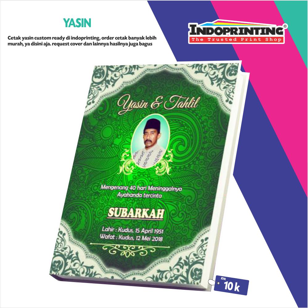 Yasin Soft Cover (Desain Cover Custom) INDOPRINTING